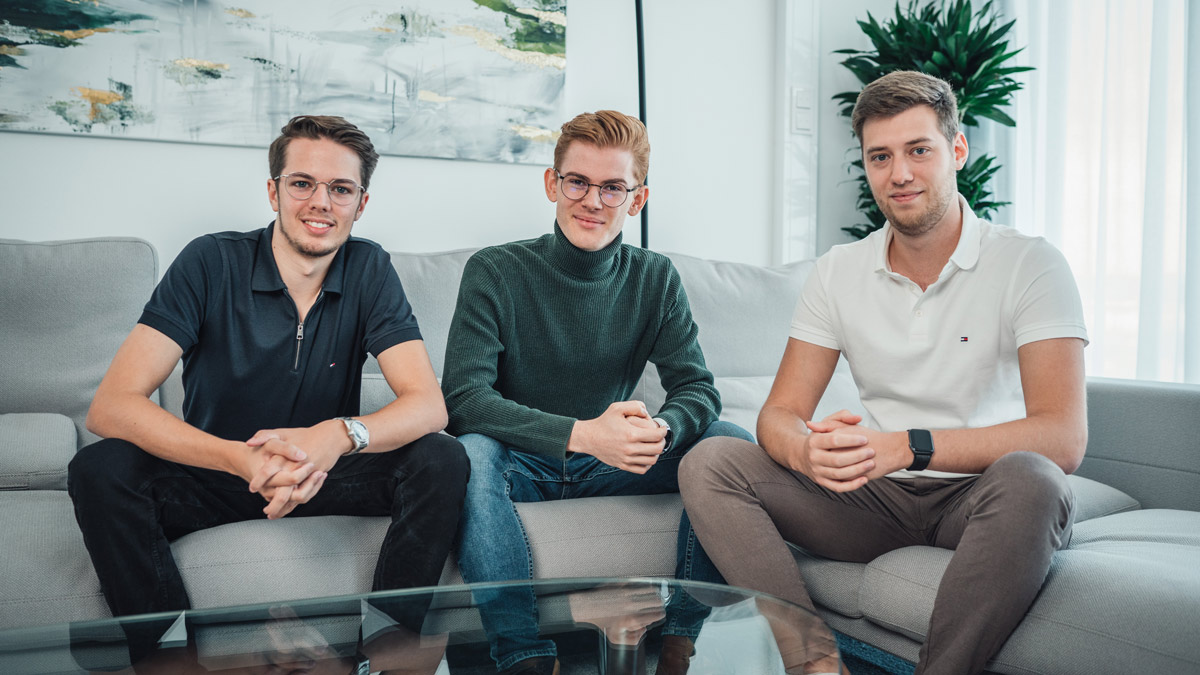 Alexander Knechtl, Florian Gerstner und Fabio Moretti von der LearningSuite GmbH 