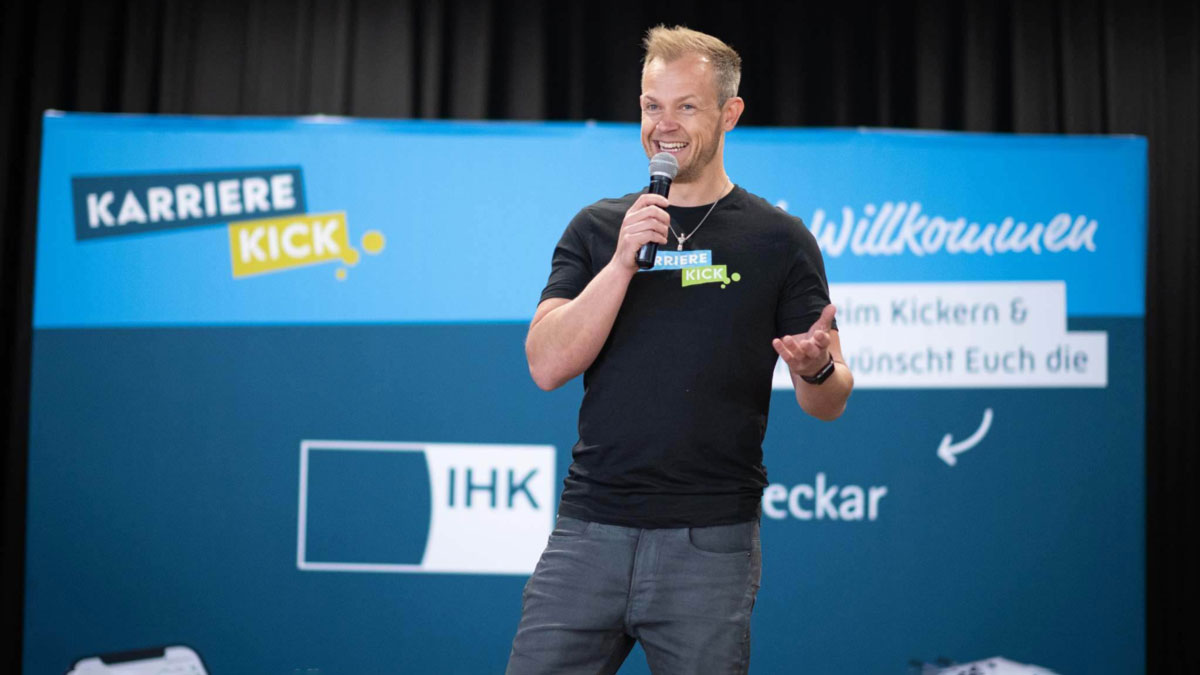 Johannes Kirsch von der Kivent GmbH mit seinem Konzept Karriere Kick