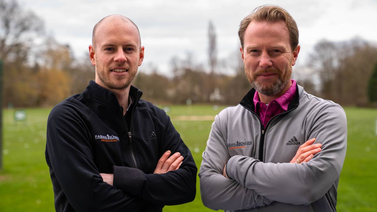 Fabian Bünker und Niko Osenberg von der Golf-Akademie