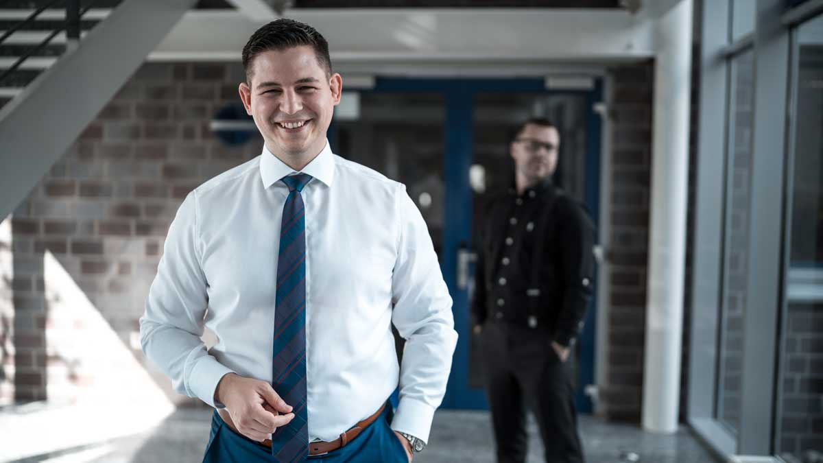 Aaron Brück und Philipp Boros von der Seals Group